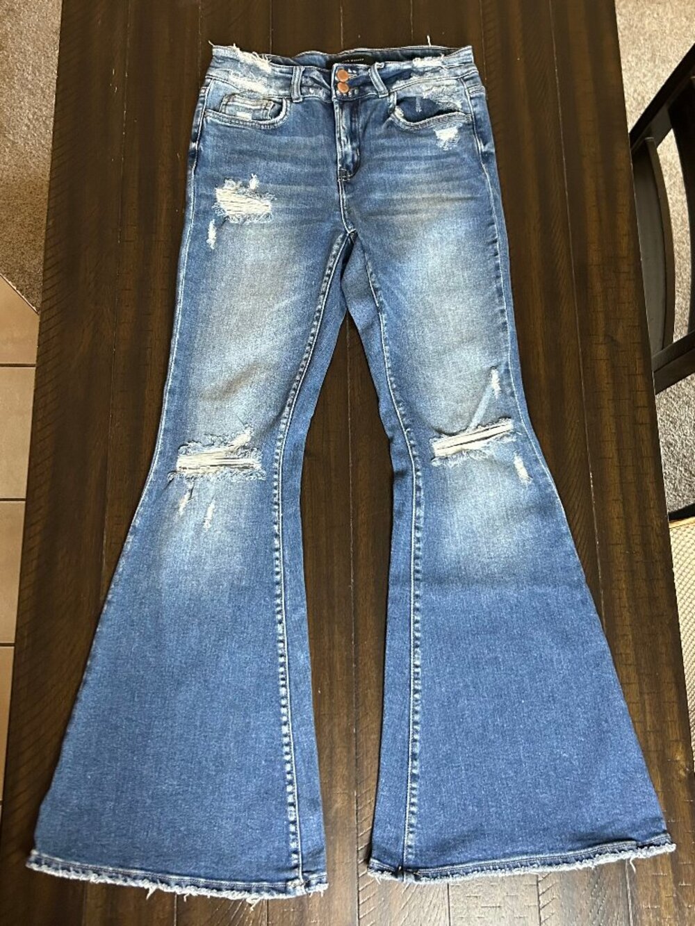 Flying Monkey Flare Distressed Jeans